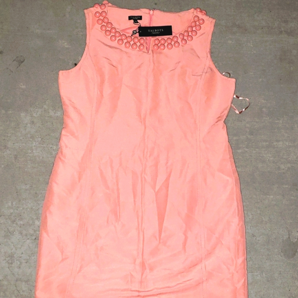 Pink beaded summer dress